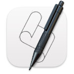 The Script Editor app icon a pencil on a scroll.