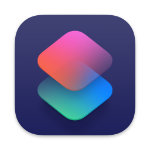 The Shortcuts app icon two rounded squares stacked atop each other.