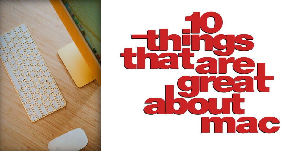 The title of the blog in the style of 10 things I hate about you with an image of yellow M1 iMac to it's left.